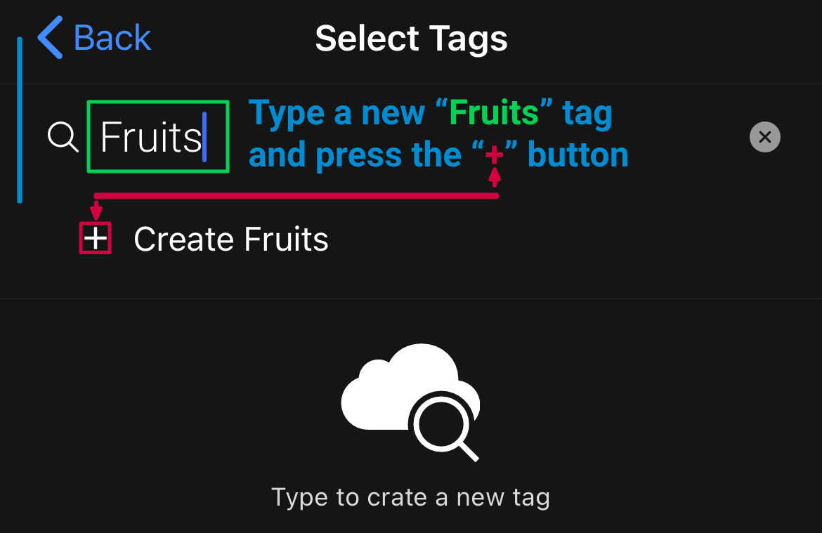 Create new tag
