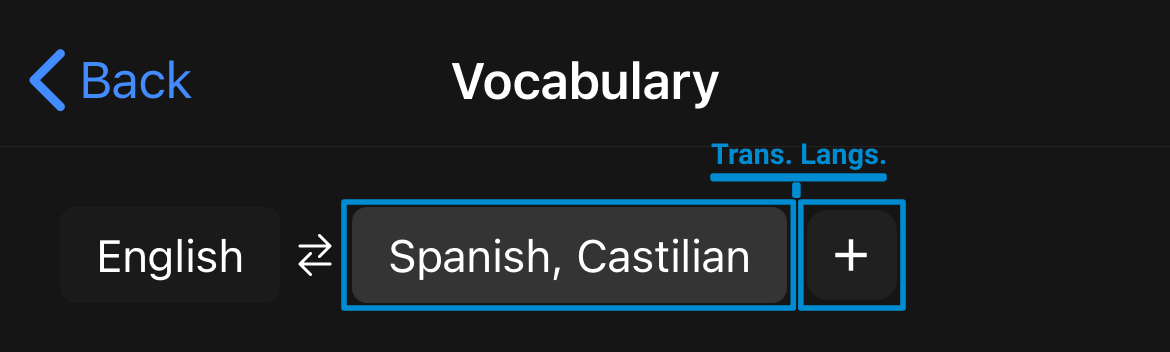 Selecting Translation Languages